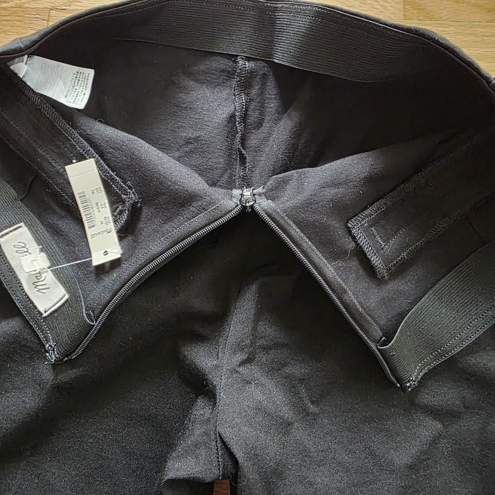 Madewell Fraser Slim Pant Womens Sz 29 Black Preppy Business Acadameia NWT - Picture 6 of 9